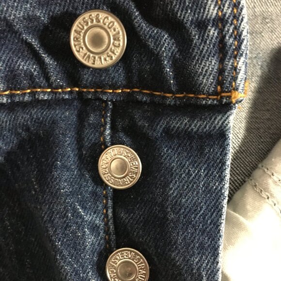 LEVIS Premium BIG E Woman Wedgie 27 Jean High Waist Straight Inseam28 Buttonfly - Picture 8 of 12